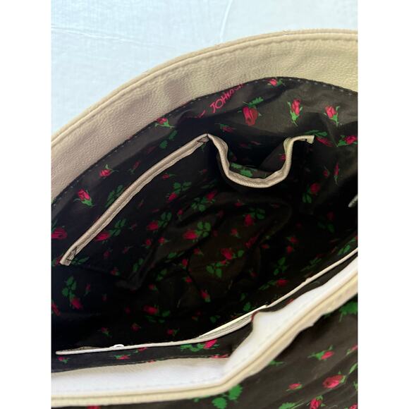 Betsey Johnson Quilted Hearts Shoulder‎ Bag - Picture 7 of 11